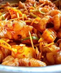 Chân gà sốt thái