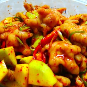 Chân gà sốt me chua cay